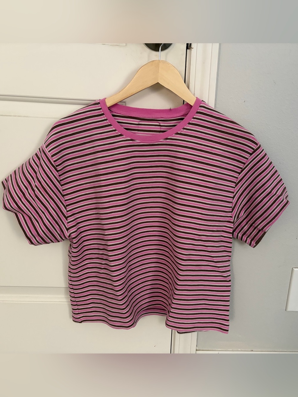Daily Drills Pink Striped Short Set